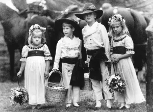 Emily McCorquodale, Alexander Fellows (6) Prince Harry (5) Eleanor Fellows (4