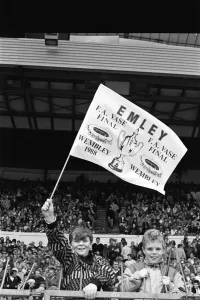 01160 Prints: Emley v Colne Dynamoes F. C. in the Football Association Challenge Vase Final held