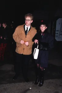 Emma freud and richard curtis leave angus deytons 40th Birthday party
