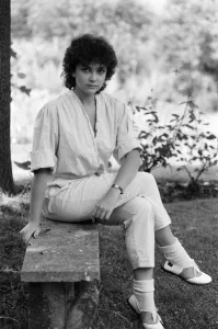 Emma Samms, British actress and currently starring in American daytime television soap