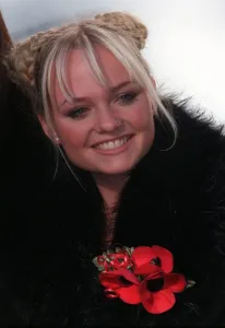 Emma of Spice GIrls at launch Poppy Appeal October 1997 with Dame Vera Lynn
