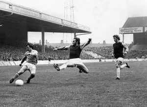 End of the blitz. Mike Summerbee hits the fourth past a despairing Frank Lampard