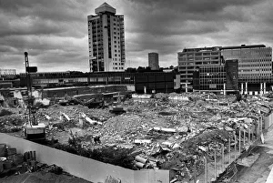 Mall Prints: The end of an era, Coventrys West Orchard multi-storey carpark lies flattened in a
