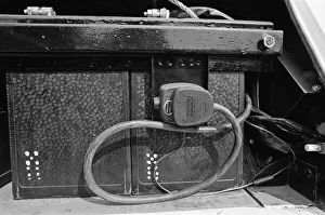 The Enfield Electric Car. Picture shows the right hand half of the electric