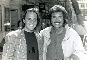 Engelbert Humperdinck with his son Scott Dorsey in London May 1990