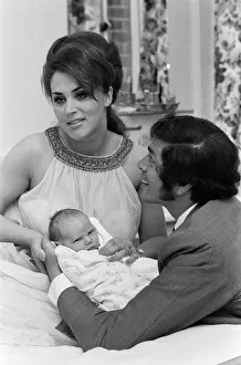 Engelbert Humperdinck and his wife Pat present their new baby boy to the press at Queen
