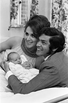 Engelbert Humperdinck and his wife Pat present their new baby boy to the press at Queen