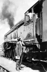 Two Men Only Prints: Engine No. 4498 the Sir Nigel Gresley was allowed out of his shed for a few hours on 13th