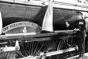 Curtain Prints: Engine No. 60964 has begun a new life with the illustrious name The Durham Light Infantry