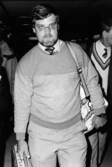 Black Eye Prints: England cricketer Mike Gatting returns home from West Indies after being caught in