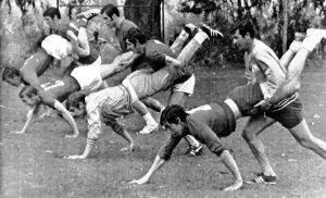 England Football Players training before World Cup May 1970 L-R