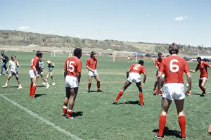 Tournament Prints: England football team attend a training session in Colorado Springs