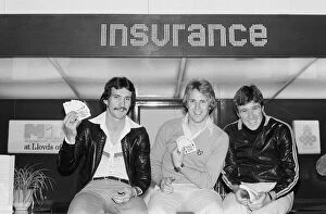 Images Dated 10th October 1977: England Football Team at London Heathrow Airport, prior to leaving for Luxembourg