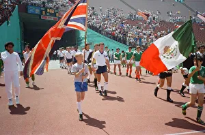 Mascots Prints: England football team take on Mexico in a friendly match in Los Angeles