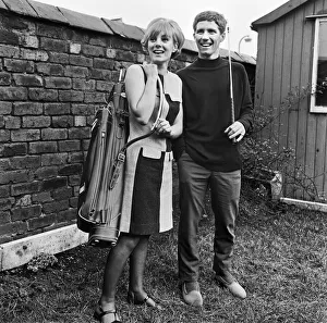 Girlfriend Prints: England footballer Alan Ball with his girlfriend Lesley Newton