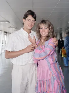 England footballer Gary Lineker with his wife Michelle at London Heathrow