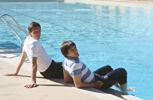 America Prints: England footballer Peter Beardsley relaxes by the pool at the Broadmoor Hotel in Colorado