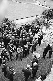 00795 Prints: England footballers meeting actor Sean Connery during the visit of the 1966 England World