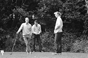 England footballing brothers jack (right) and Bobby Charlton enjoy a round of golf during