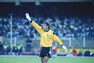 England goalkeeper, Peter Shilton during a World Cup Italia match. June 1990