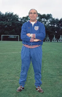 England manager Alf Ramsey pictured during a training session. 12th October 1971
