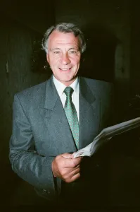 England manager Bobby Robson with the details of his new England team before announcing