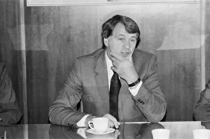 England manager Bobby Robson speaks at a press conference before his team