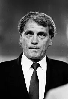 Images Dated 9th September 1987: England manager Bobby Robson watches his sides 3-1 defeat to West Germany during