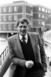 Three Lions Prints: England manager Bobby Robson wearing his England blazer after selecting the team to play