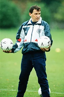 Shellsuit Prints: England Manager Graham Taylor at an England FC photocall. 1st October 1990