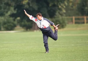 Shellsuit Prints: England manager Graham Taylor taking charge of a training session