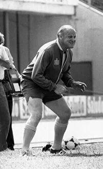 00239 Prints: England Manager Ron Greenwood seen here during a training session in Bilbao