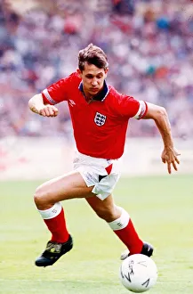 England striker Gary Lineker playing for England aganist Argentina May 1991