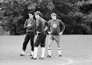 England team training in preparation for their European Championships Qualifying match