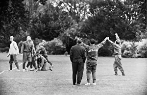 00351 Prints: England team training session three days before the World Cup Final