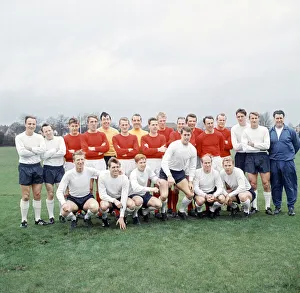 England team in training for the upcoming friendly international match against West