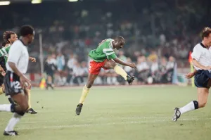 England v Cameroon World Cup Quarter Final match at the Stadio San Paolo, Naples, Italy