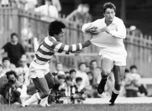 England v Japan. England were suffering from shock at half time in the match against