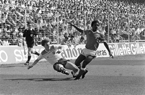 England v Kuwait world cup 1982 Steve Coppell gets a cross into the box