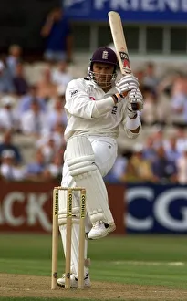 England v New Zealand Cricket Third Test August 1999 Mark Ramprakash bats for a score of