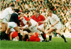 00119 Prints: England v Wales Five Nations Rugby Union match at Twickenham. 7th March 1992