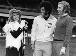 England and West ham skipper Bobby Moore (right) was enjoying a pleasant reunion with