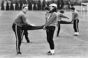 00354 Prints: England Womens Football Team, pictured during training session ahead of their