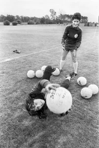 00354 Prints: England Womens Football Team, pictured during training session ahead of their