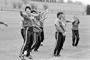 01524 Prints: England Womens Football Team, pictured during training session ahead of their