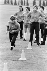 01525 Prints: England Womens Football Team, pictured during training session ahead of their