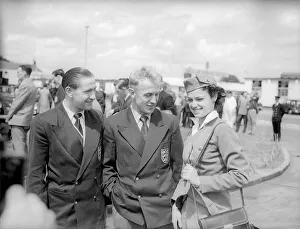 England World Cup 1950 squad just before departing to Brazil Stan Mortensen far