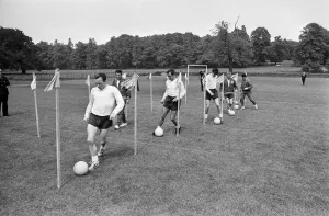 00270 Prints: Englands preparations for the World Cup finals in July are hotting up