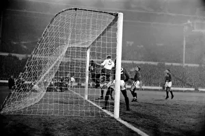 00252 Prints: Englands v. Portugal. Penalty! French referee Mouton wards off angry Portugese