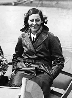 English aviator Amy Johnson, the first female pilot to fly solo from Britain to Australia